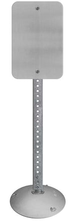 4ft Green Uchannel Sign Stand with 15" Aluminum Base