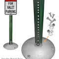 4ft Green Uchannel Sign Stand with 15