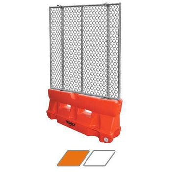 Yodock 2001MB Water/Sand Fillable Roadway Barrier with Fencing Option - 32 in. H x 72 in. L x 18 in. W