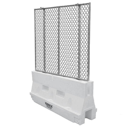 Yodock White Jersey Barrier with Optional Chain link Fencing for sale