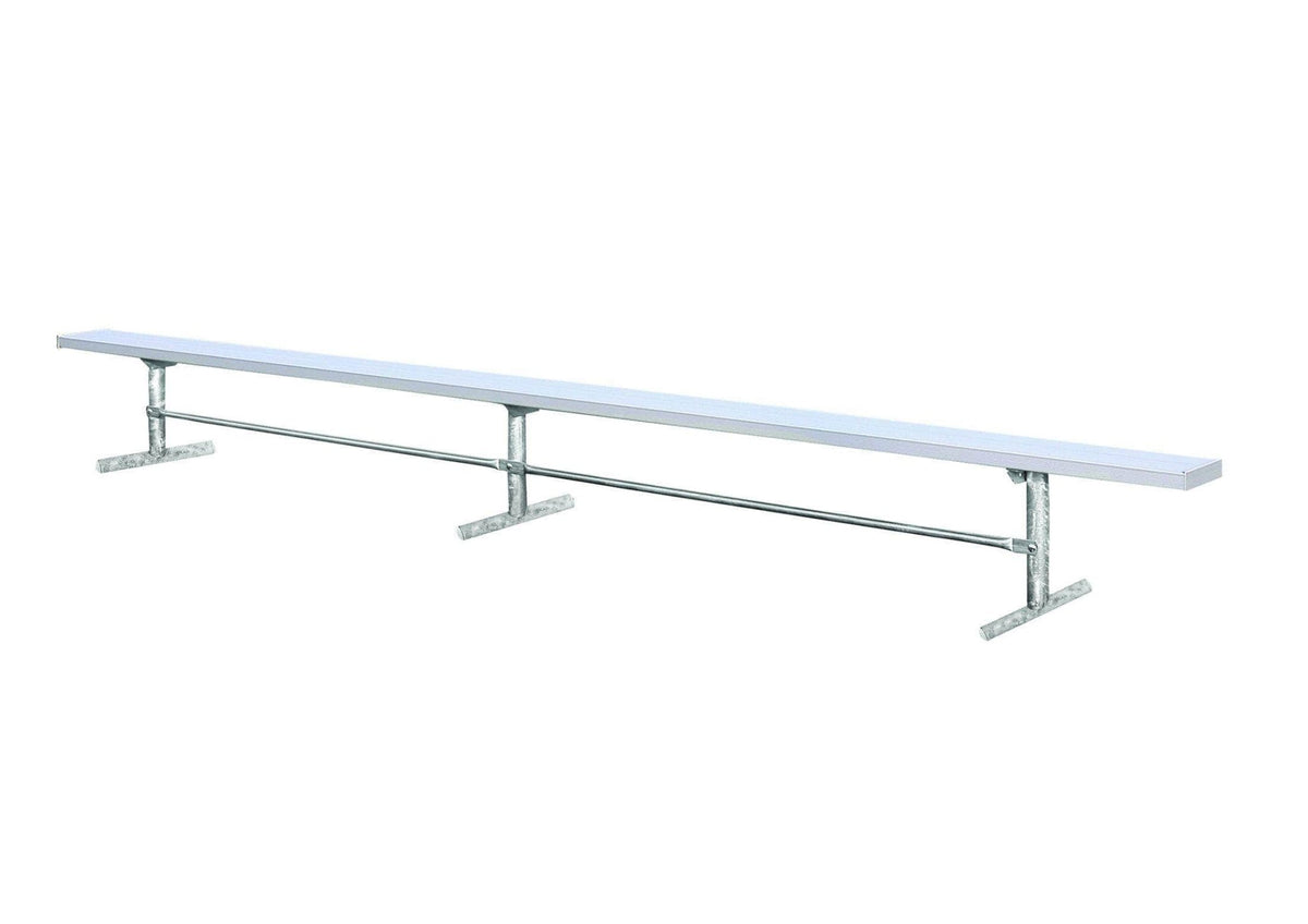 Aluminum Backless Players Bench - Crowd Control Warehouse
