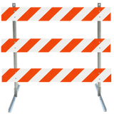 Angle Iron Type III Steel Traffic Barricade - Crowd Control Warehouse