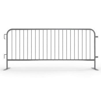 Economy Steel Barricade, Lightweight, Pre-Galvanized, 6.5 Ft. - Angry Bull Barricades