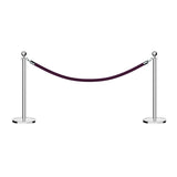 Ball Top Post and Rope Stanchion Kit - Montour Line - Crowd Control Warehouse