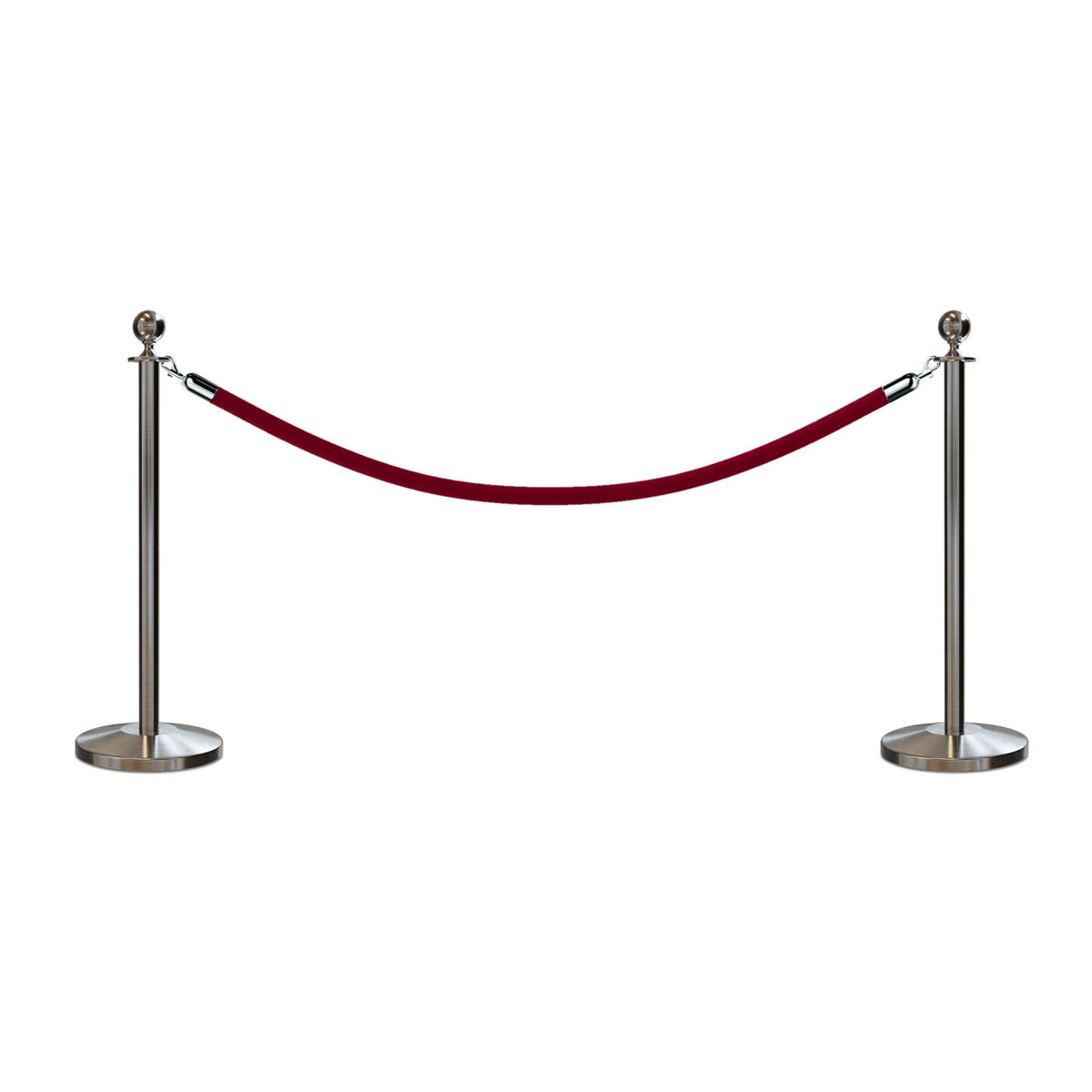 Ball Top Post and Rope Stanchion Kit - Montour Line - Crowd Control Warehouse