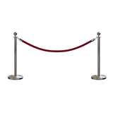 Ball Top Post and Rope Stanchion Kit - Montour Line - Crowd Control Warehouse