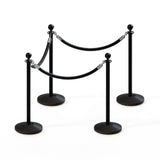 Ball Top Post and Rope Stanchion Kit - Montour Line - Crowd Control Warehouse