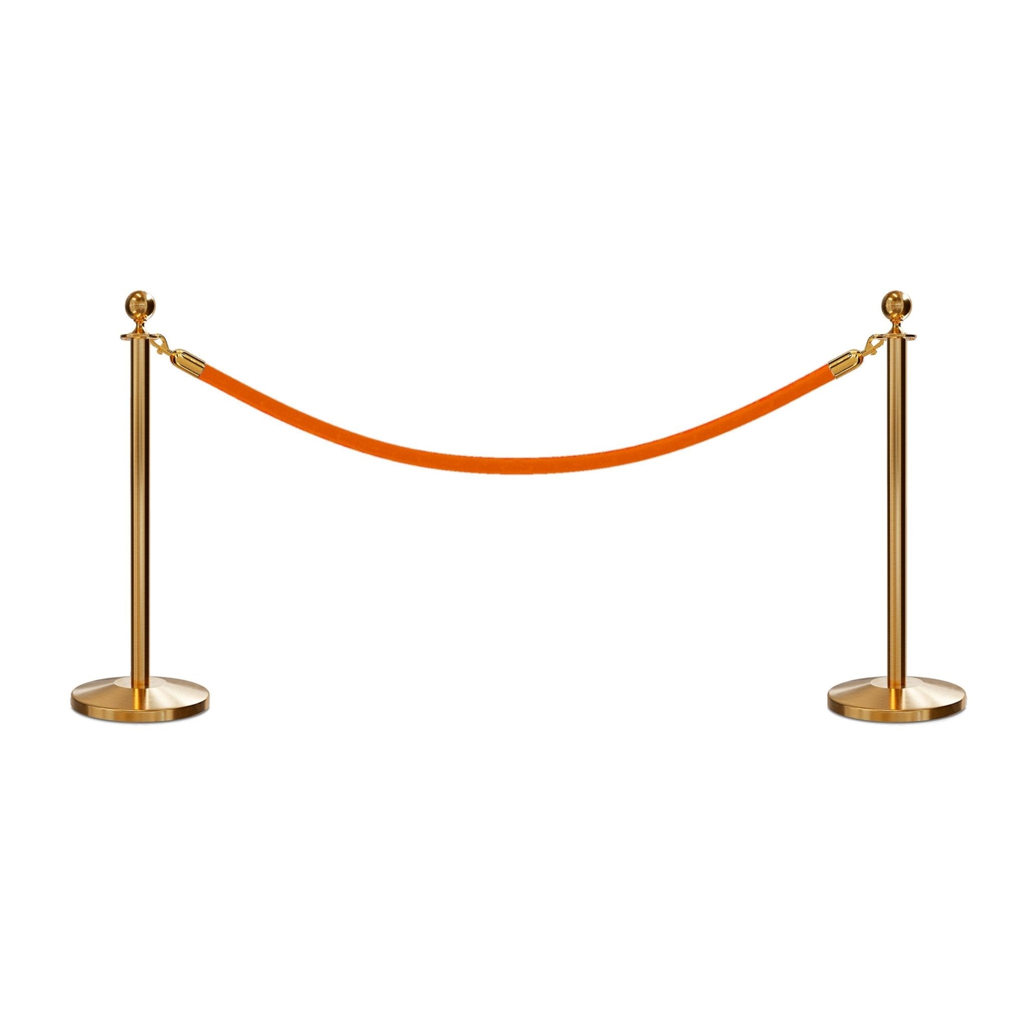 Ball Top Post and Rope Stanchion Kit - Montour Line - Crowd Control Warehouse