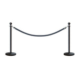 Ball Top Post and Rope Stanchion Kit - Montour Line - Crowd Control Warehouse