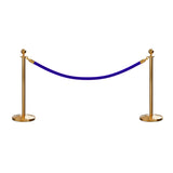 Ball Top Post and Rope Stanchion Kit - Montour Line - Crowd Control Warehouse
