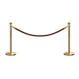 Ball Top Post and Rope Stanchion Kit - Montour Line - Crowd Control Warehouse