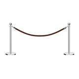 Ball Top Post and Rope Stanchion Kit - Montour Line - Crowd Control Warehouse