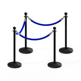 Ball Top Post and Rope Stanchion Kit - Montour Line - Crowd Control Warehouse