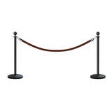 Ball Top Post and Rope Stanchion Kit - Montour Line - Crowd Control Warehouse
