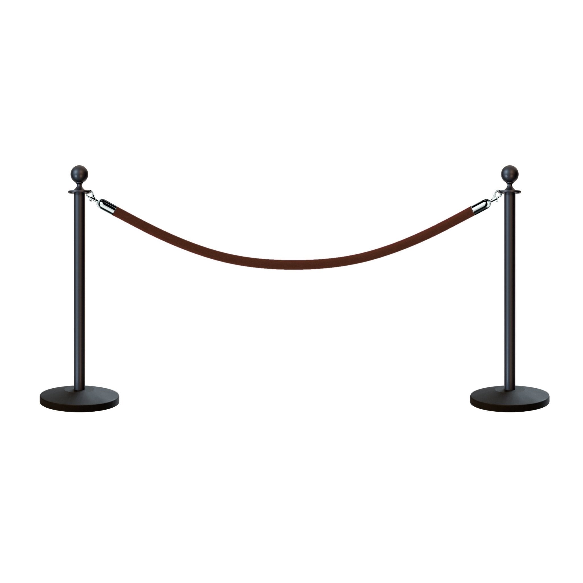 Ball Top Post and Rope Stanchion Kit - Montour Line - Crowd Control Warehouse