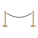 Ball Top Post and Rope Stanchion Kit - Montour Line - Crowd Control Warehouse
