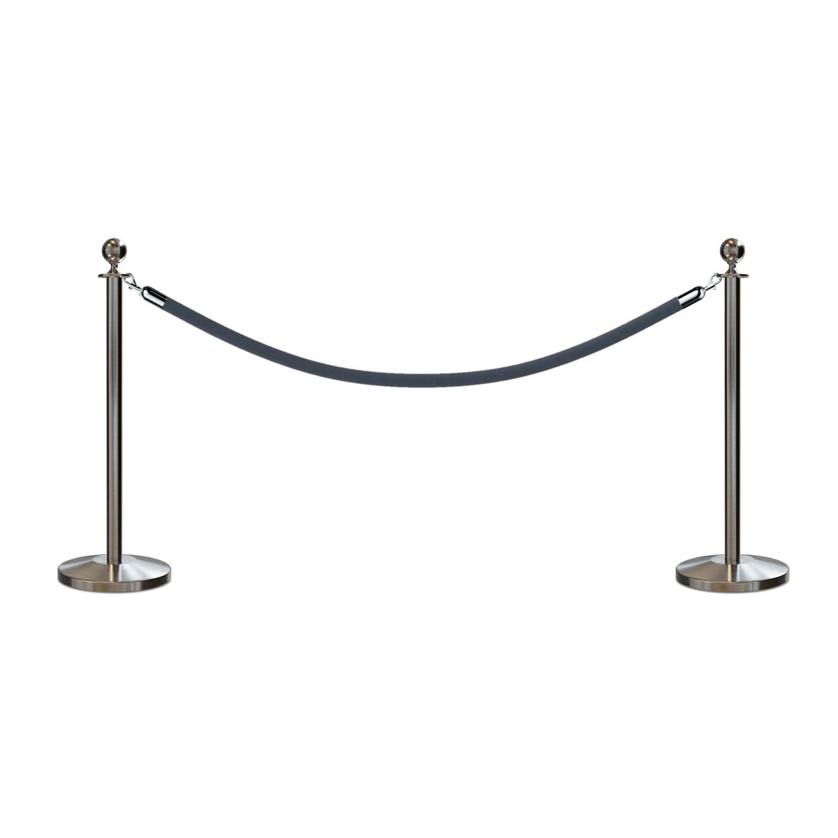 Ball Top Post and Rope Stanchion Kit - Montour Line - Crowd Control Warehouse