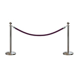 Ball Top Post and Rope Stanchion Kit - Montour Line - Crowd Control Warehouse