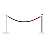 Ball Top Post and Rope Stanchion Kit - Montour Line - Crowd Control Warehouse