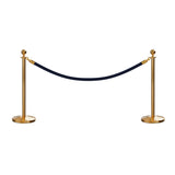Ball Top Post and Rope Stanchion Kit - Montour Line - Crowd Control Warehouse