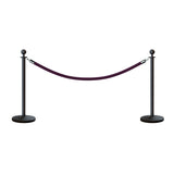 Ball Top Post and Rope Stanchion Kit - Montour Line - Crowd Control Warehouse