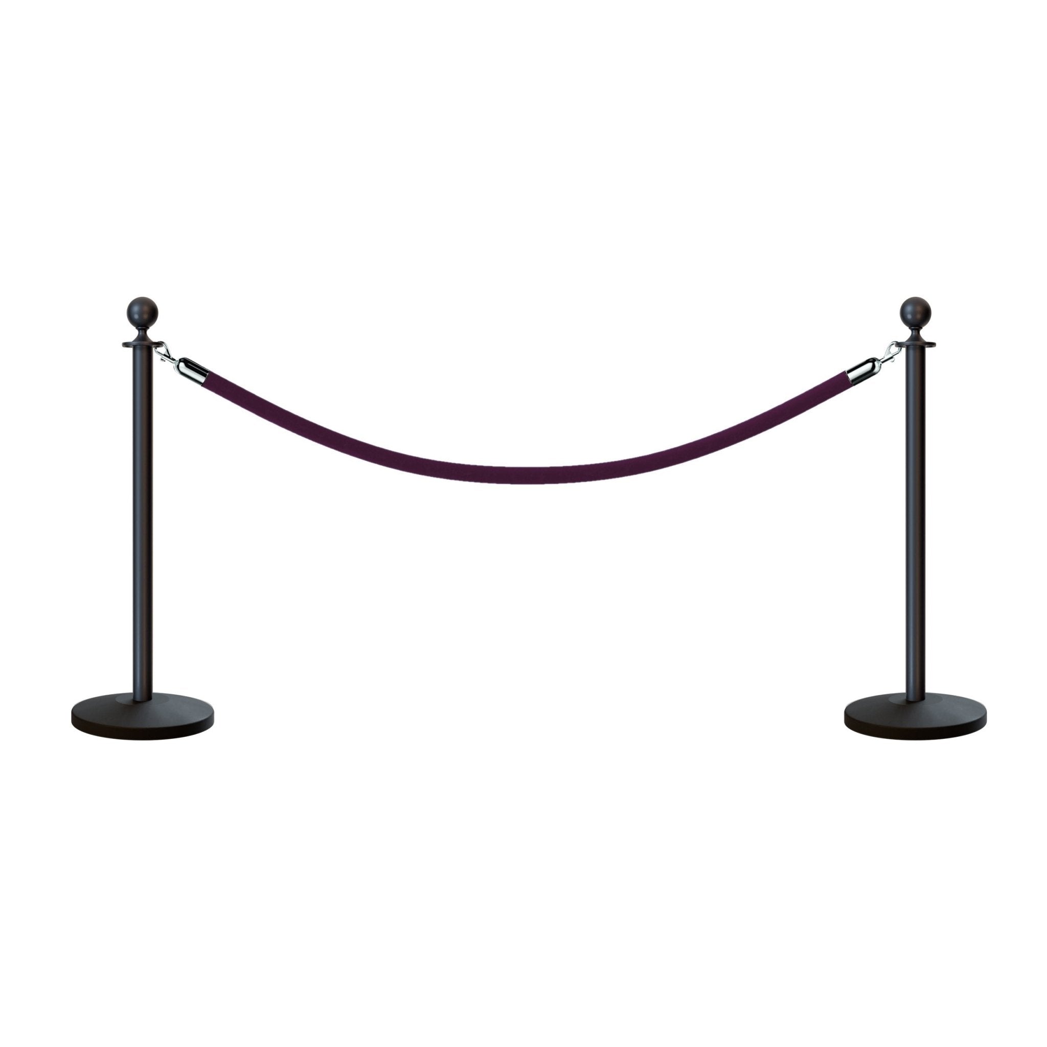Ball Top Post and Rope Stanchion Kit - Montour Line - Crowd Control Warehouse