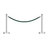 Ball Top Post and Rope Stanchion Kit - Montour Line - Crowd Control Warehouse