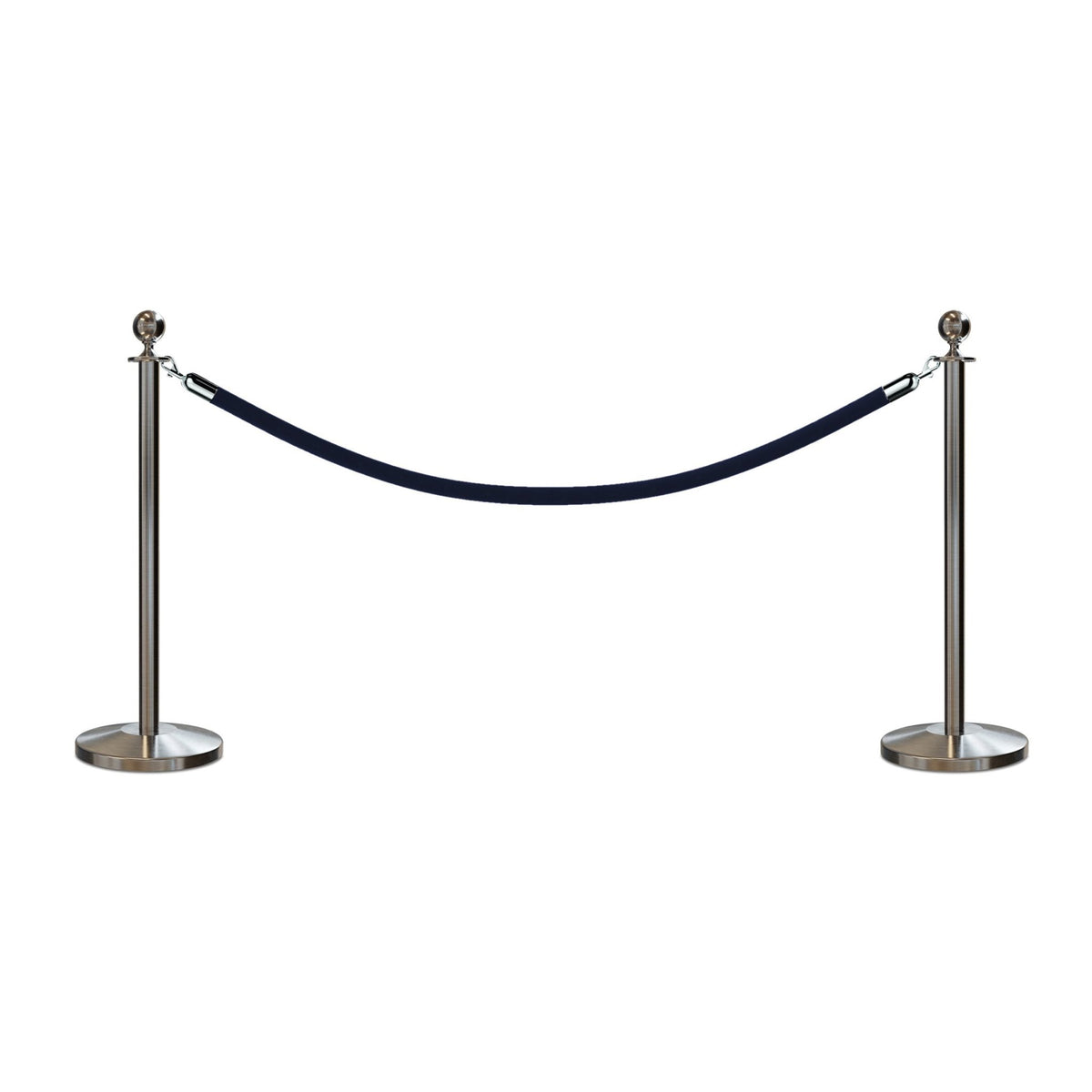 Ball Top Post and Rope Stanchion Kit - Montour Line - Crowd Control Warehouse
