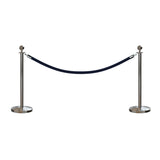 Ball Top Post and Rope Stanchion Kit - Montour Line - Crowd Control Warehouse