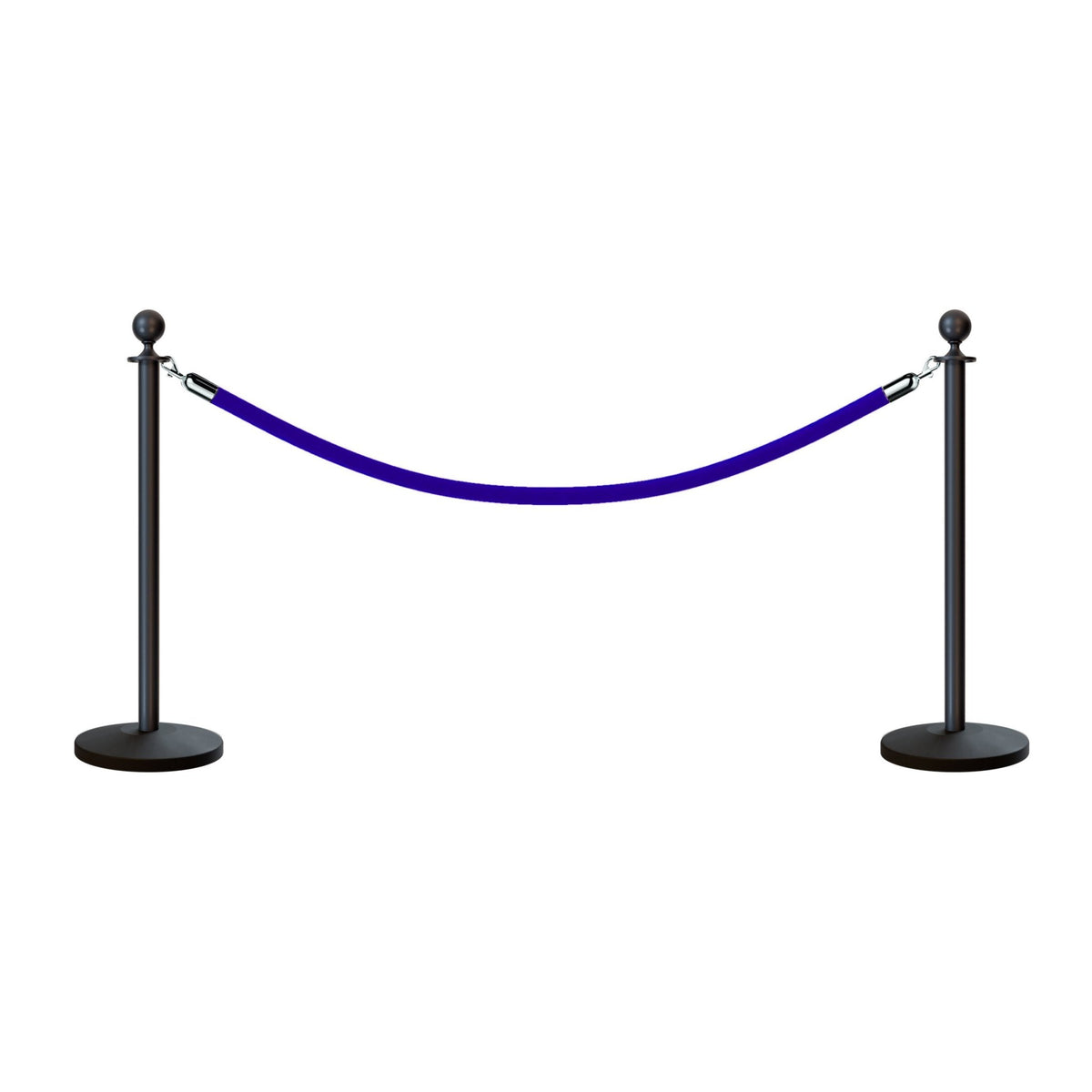 Ball Top Post and Rope Stanchion Kit - Montour Line - Crowd Control Warehouse