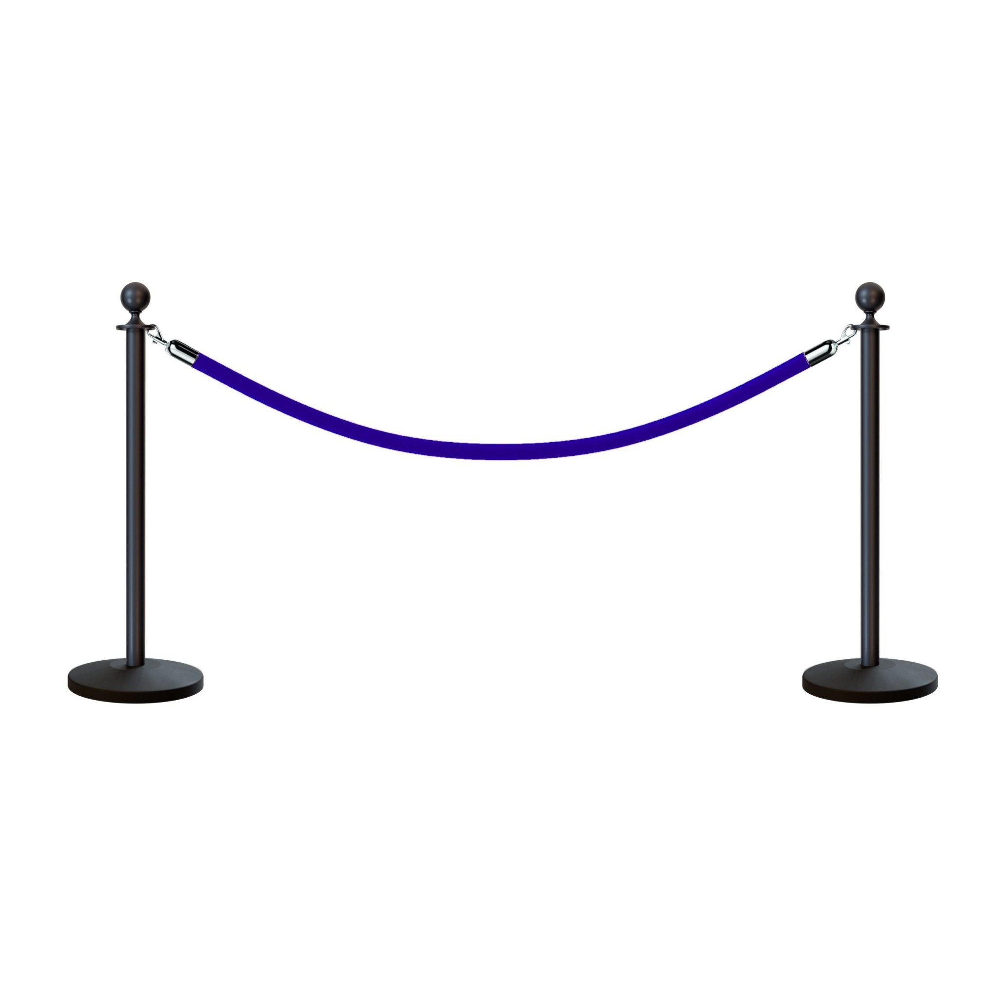 Ball Top Post and Rope Stanchion Kit - Montour Line - Crowd Control Warehouse