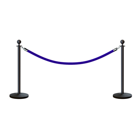 Ball Top Post and Rope Stanchion Kit - Montour Line - Crowd Control Warehouse