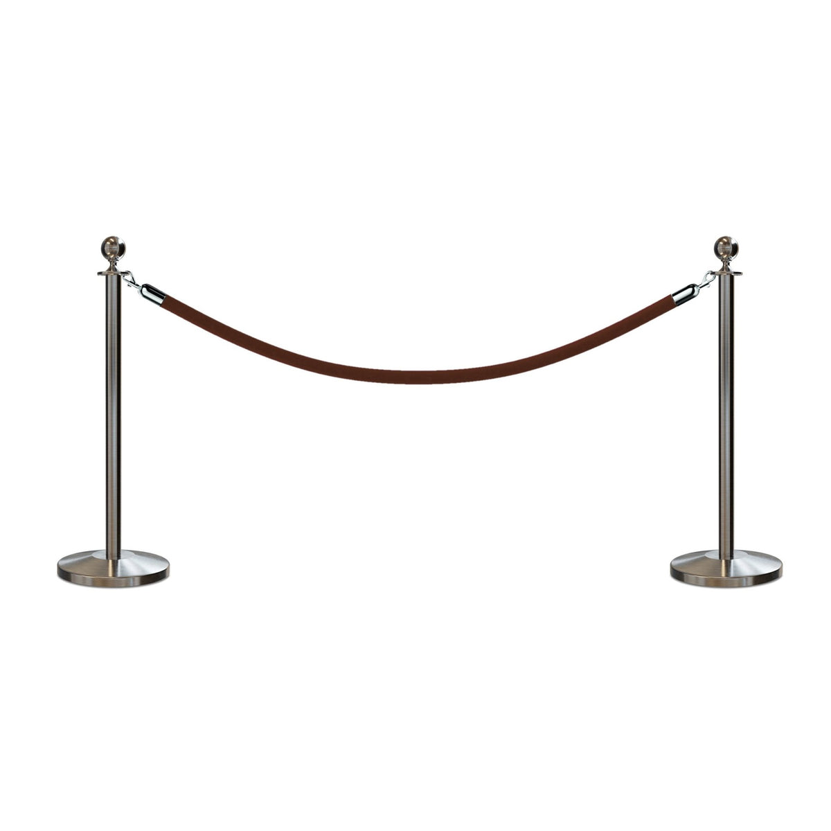 Ball Top Post and Rope Stanchion Kit - Montour Line - Crowd Control Warehouse