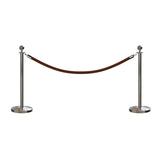 Ball Top Post and Rope Stanchion Kit - Montour Line - Crowd Control Warehouse