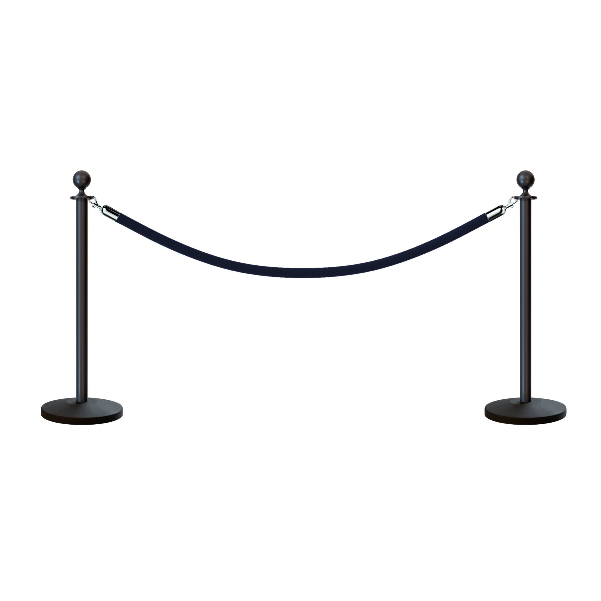 Ball Top Post and Rope Stanchion Kit - Montour Line - Crowd Control Warehouse