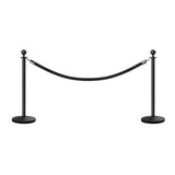 Ball Top Post and Rope Stanchion Kit - Montour Line - Crowd Control Warehouse