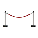 Ball Top Post and Rope Stanchion Kit - Montour Line - Crowd Control Warehouse