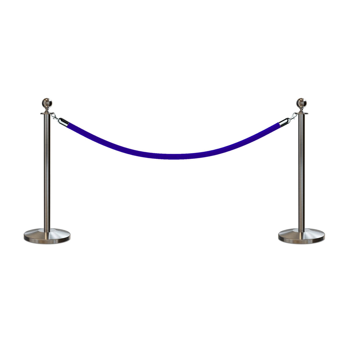 Ball Top Post and Rope Stanchion Kit - Montour Line - Crowd Control Warehouse