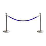 Ball Top Post and Rope Stanchion Kit - Montour Line - Crowd Control Warehouse