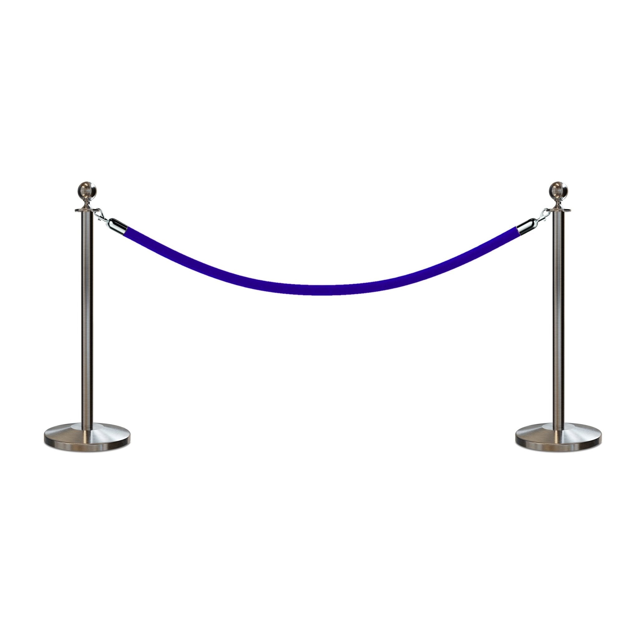 Ball Top Post and Rope Stanchion Kit - Montour Line - Crowd Control Warehouse