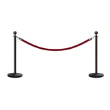 Ball Top Post and Rope Stanchion Kit - Montour Line - Crowd Control Warehouse
