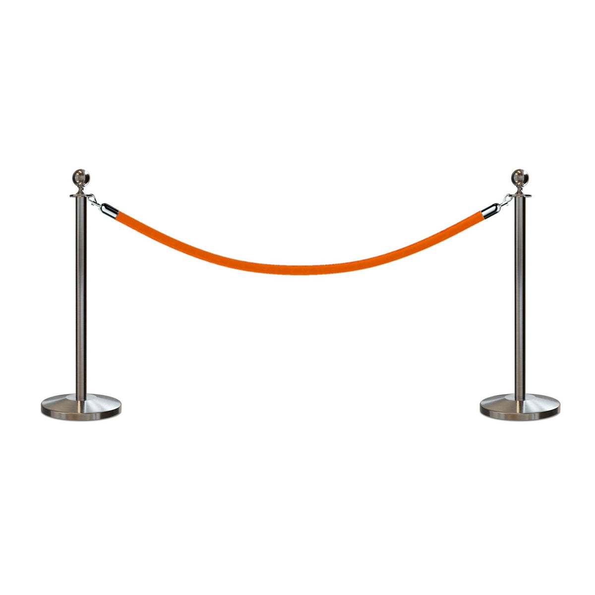 Ball Top Post and Rope Stanchion Kit - Montour Line - Crowd Control Warehouse