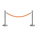 Ball Top Post and Rope Stanchion Kit - Montour Line - Crowd Control Warehouse