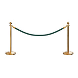 Ball Top Post and Rope Stanchion Kit - Montour Line - Crowd Control Warehouse