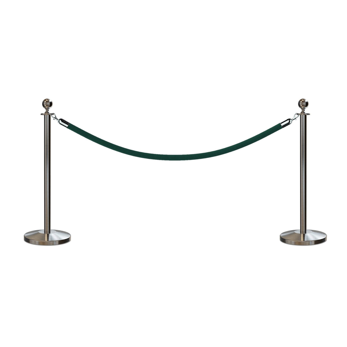 Ball Top Post and Rope Stanchion Kit - Montour Line - Crowd Control Warehouse