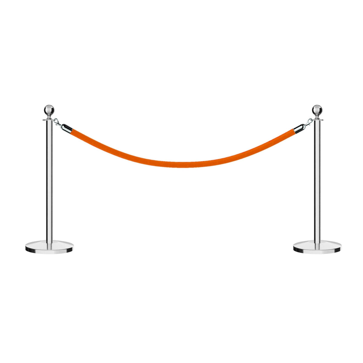 Ball Top Post and Rope Stanchion Kit - Montour Line - Crowd Control Warehouse