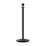 Ball Top Post and Rope Stanchion with Cast Iron Base - Montour Line CILine - Crowd Control Warehouse