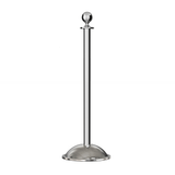 Ball Top Post and Rope Stanchion with Dome Base - Montour Line CDLine - Crowd Control Warehouse