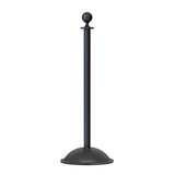Ball Top Post and Rope Stanchion with Dome Base - Montour Line CDLine - Crowd Control Warehouse