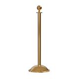 Ball Top Post and Rope Stanchion with Dome Base - Montour Line CDLine - Crowd Control Warehouse